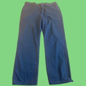 Carhartt B290 Navy Twill Work Pants Mens 42x34 Relaxed Fit Uniform